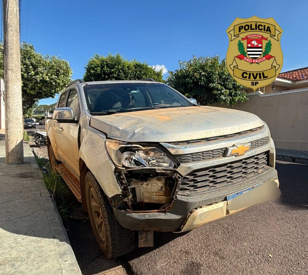 camionete de motorista que atropelou ciclista em birigui