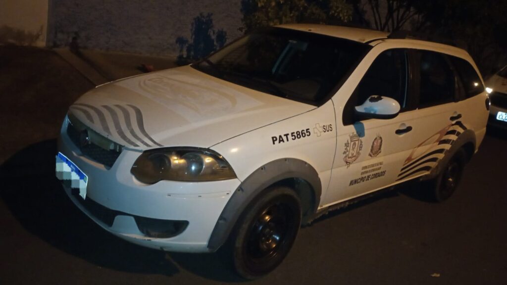 PM recupera carro furtado da Prefeitura de Coroados