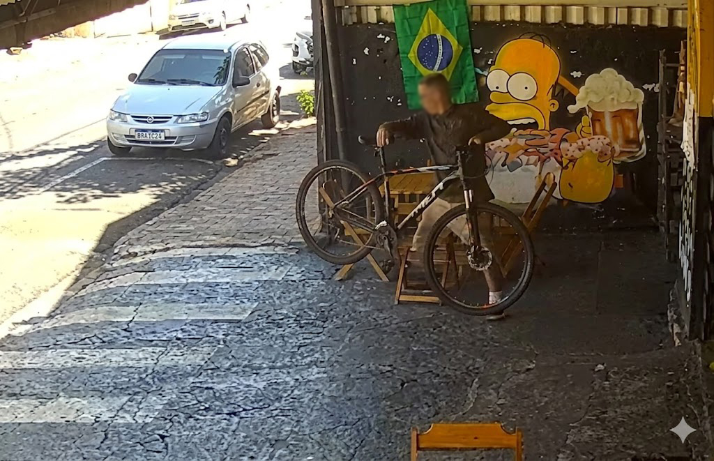 Ladrão é preso por furtar duas bicicletas em dois dias, mas se dá mal; Veja vídeo ladrao e flagrado roubando bicicleta em rio preto.jpg