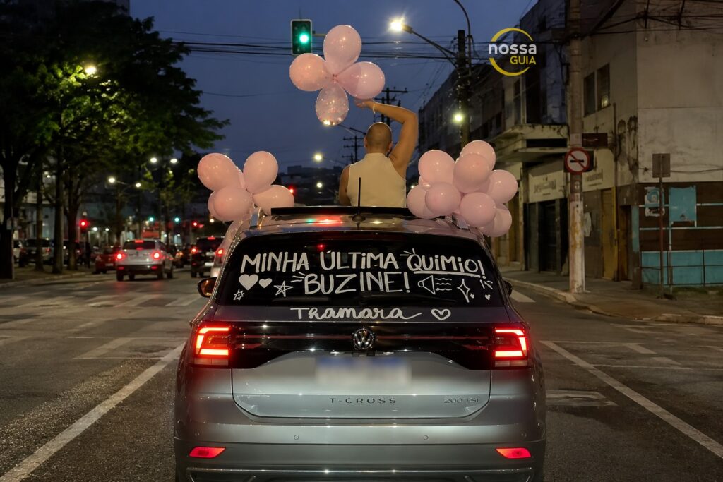 Dentista de Birigui comemora última quimioterapia com carreata surpresa dentista comemora ultima quimio com carreata surpresa