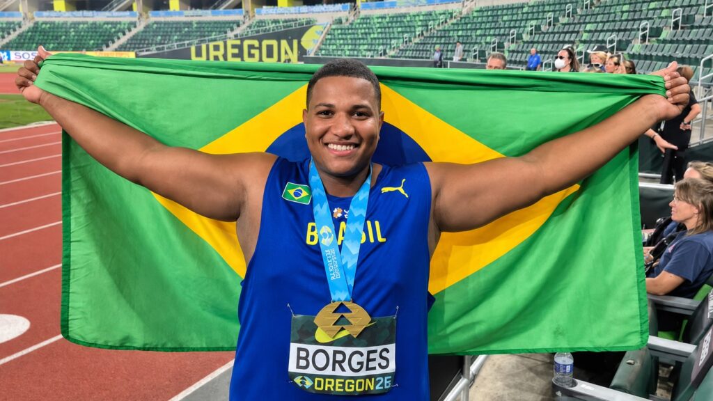 Araçatubense ganha medalha de ouro em mundial de arremesso de peso nos EUA aracatubense e medalha de ouro no arremesso de peso em mundial no EUA