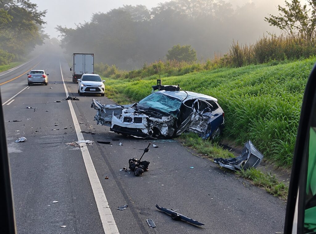 acidente grave com veiculo de Glicerio deixa dois mortos e dois feridos