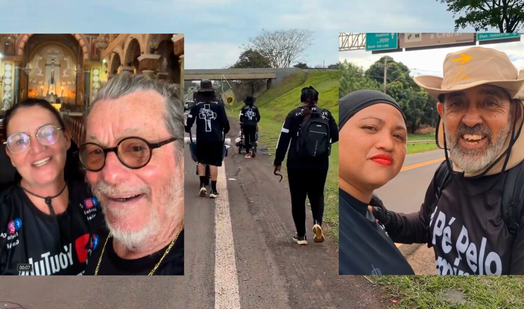 amigos fazem caminho da fe saindo de valparaiso