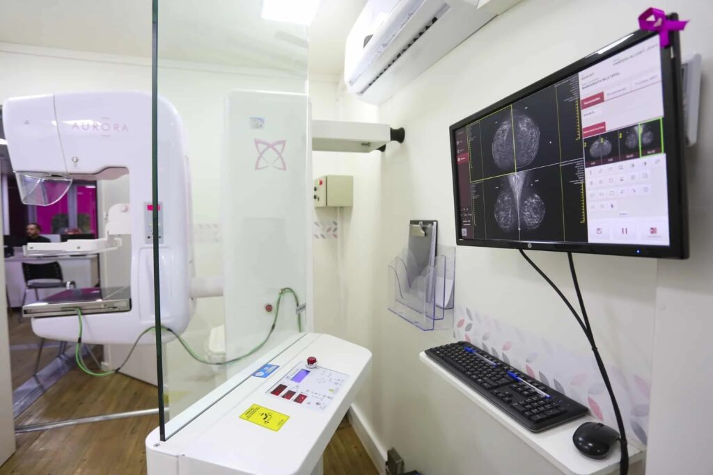 carreta da mamografia vai estar em aracatuba