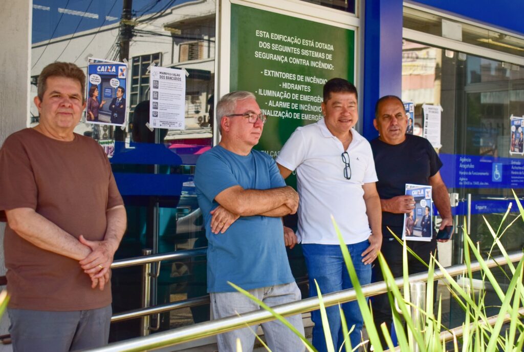Funcionários da Caixa entram em greve nesta quinta-feira (10) funcionario da caixa em aracatuba param em greve nacional