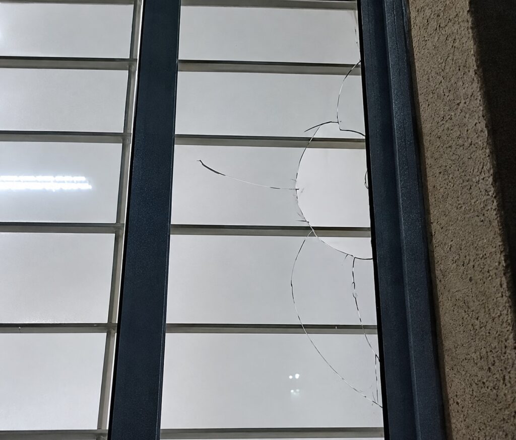 mulher e presa apos jogar pedre contra delegacia em aracatuba