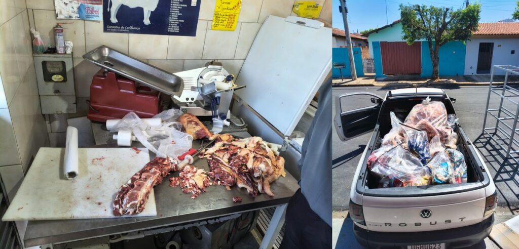 policia apreende carne irregular em acougue de guararapes