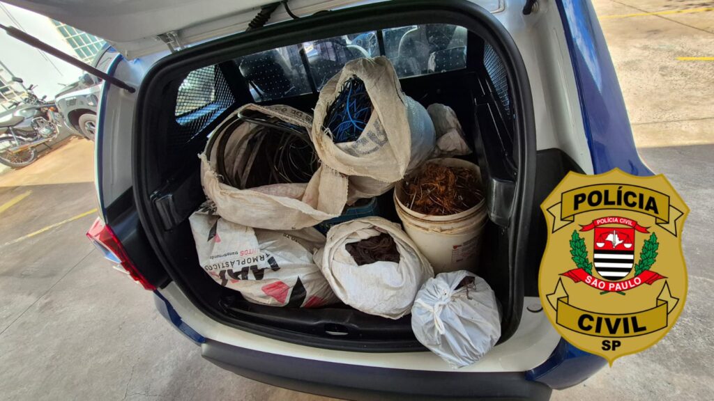 policia civil faz operacao para combater furto e receptacao de fios de cobre em aracatuba