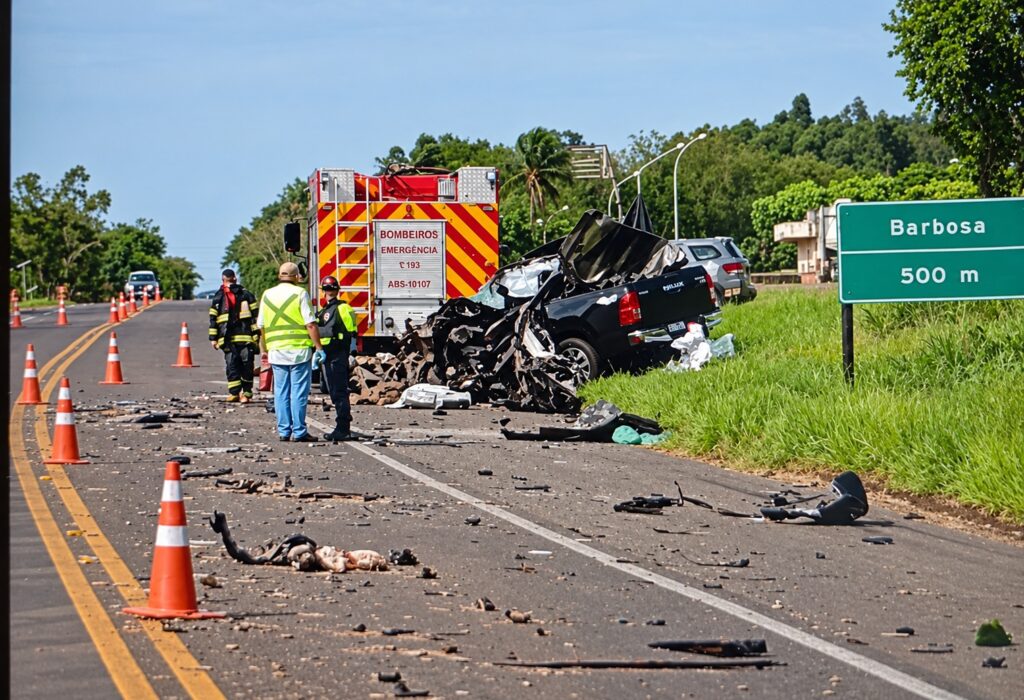 Motorista de 40 anos morre em acidente na rodovia em Barbosa motorista morre acidente barbosa