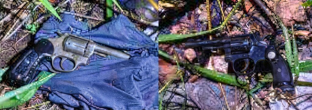 PM recolhe armas que podem ter sido usadas em tiroteio com dois mortos em Araçatuba policia apreende armas que podem ter sido usadas em tiroteio