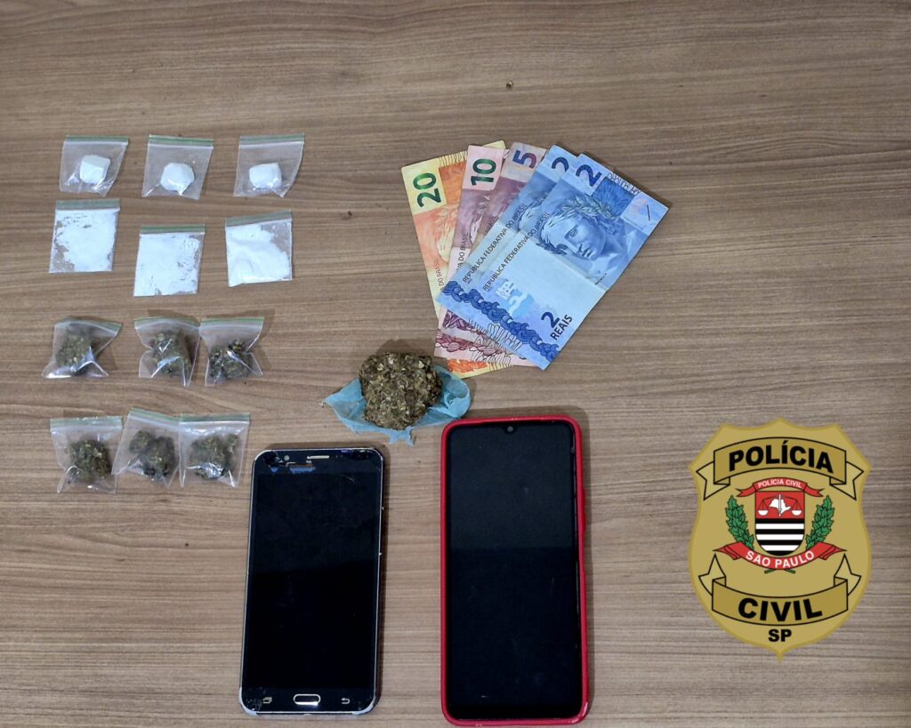 policia prende dupla suspeita de trafico em buritama
